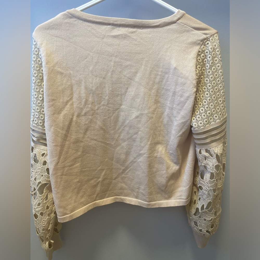 Sioni Milano Lace Cropped Cardigan - Picture 4 of 6